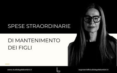Le spese straordinarie di mantenimento dei figli