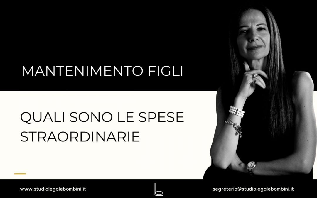 Spese Straordinarie Mantenimento Figli